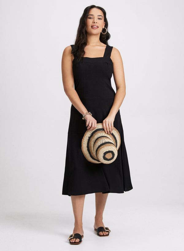 laura Square Neck Midi Dress