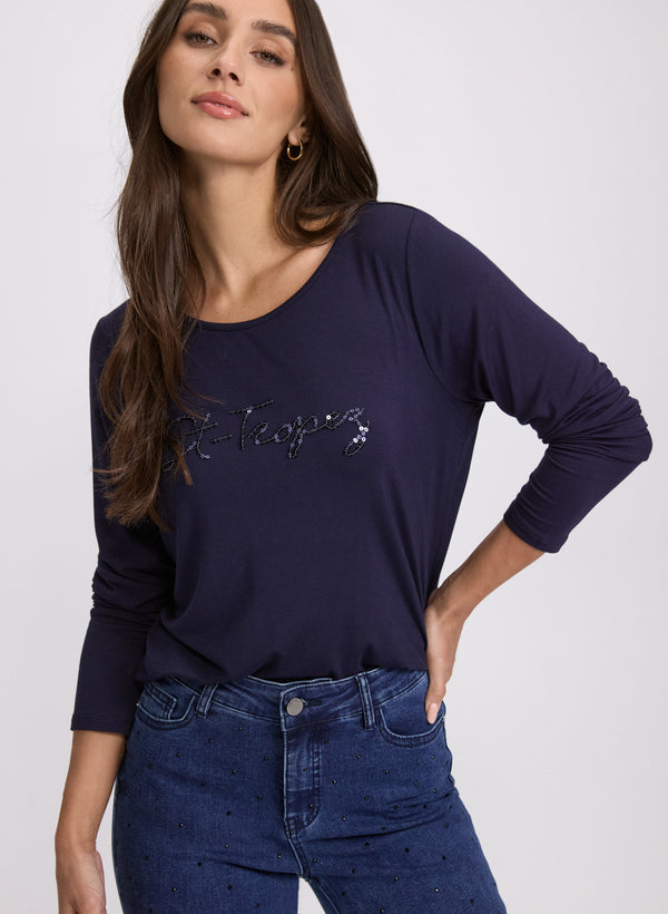 laura 'St-Tropez' Long Sleeve T-Shirt