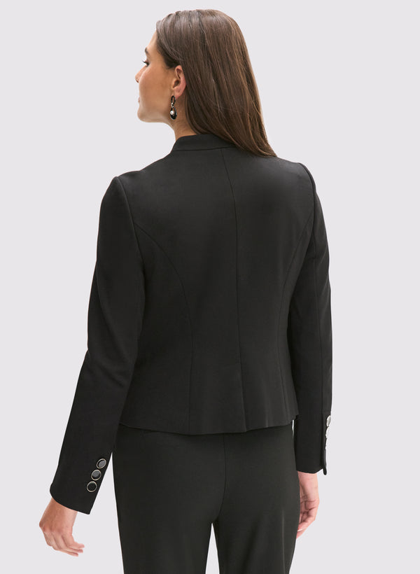 Laura Stand Collar Button-Down Jacket