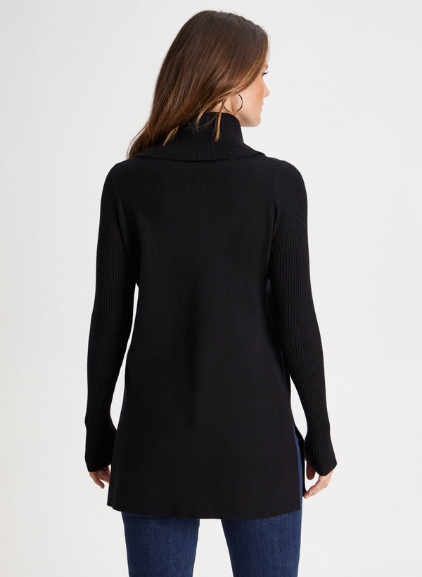 Laura Stitch Detail Cowl Neck Sweater