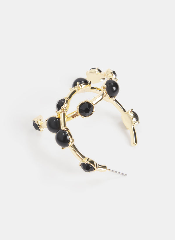 Laura Stone Hoop Earrings