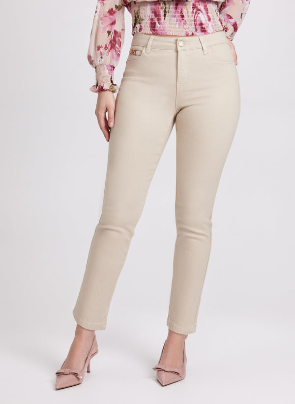 laura Straight-Leg Ankle Jeans