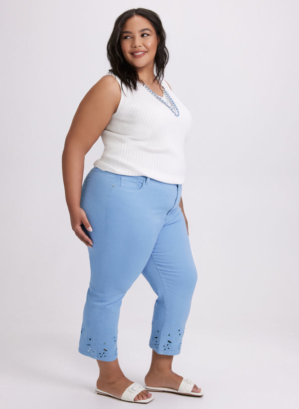 Laura Straight-Leg Jean Capris