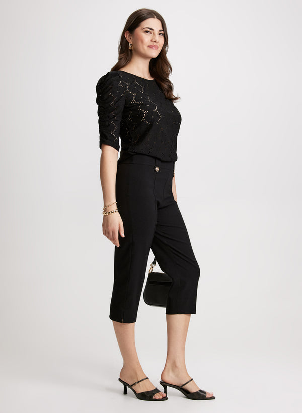 Laura Straight Leg Pull-On Capris