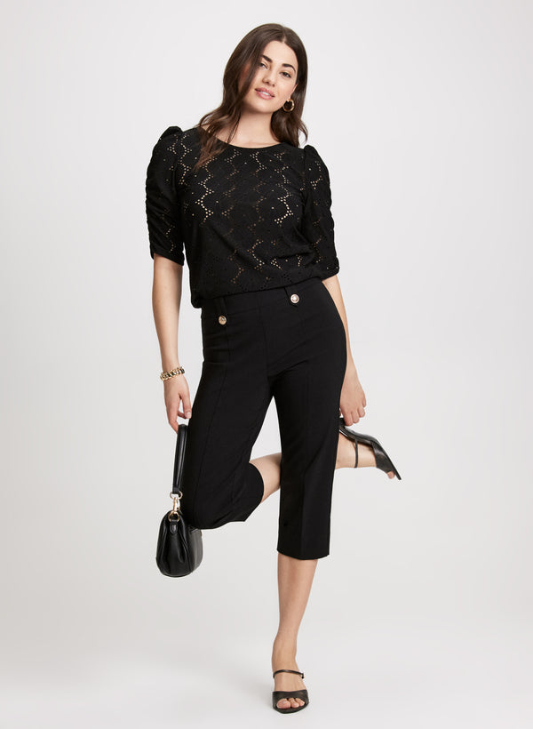 Laura Straight Leg Pull-On Capris