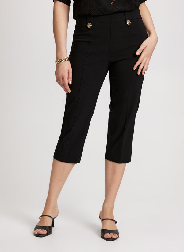 laura Straight Leg Pull-On Capris