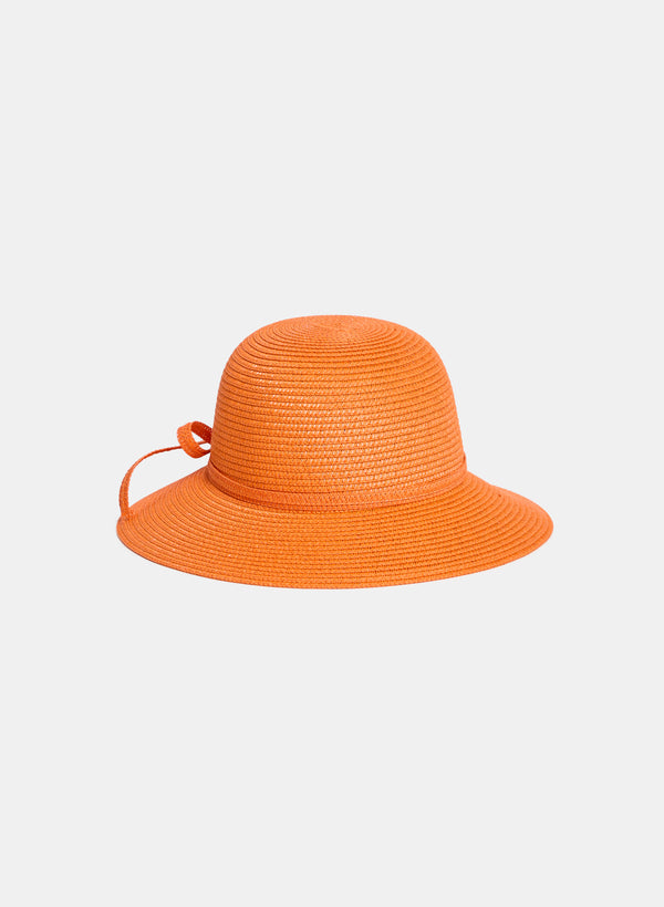 laura Straw Cloche Hat