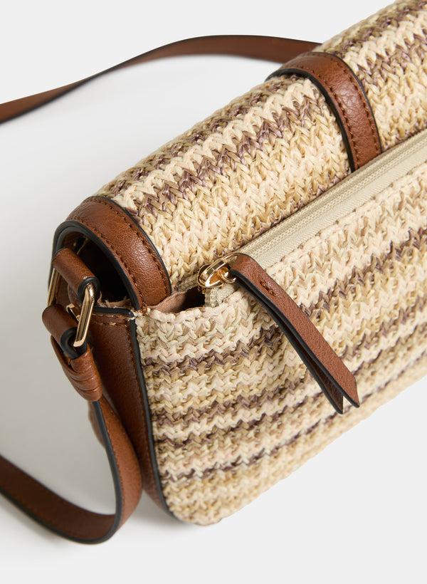 Laura Straw Crossbody Bag