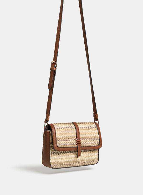 Laura Straw Crossbody Bag