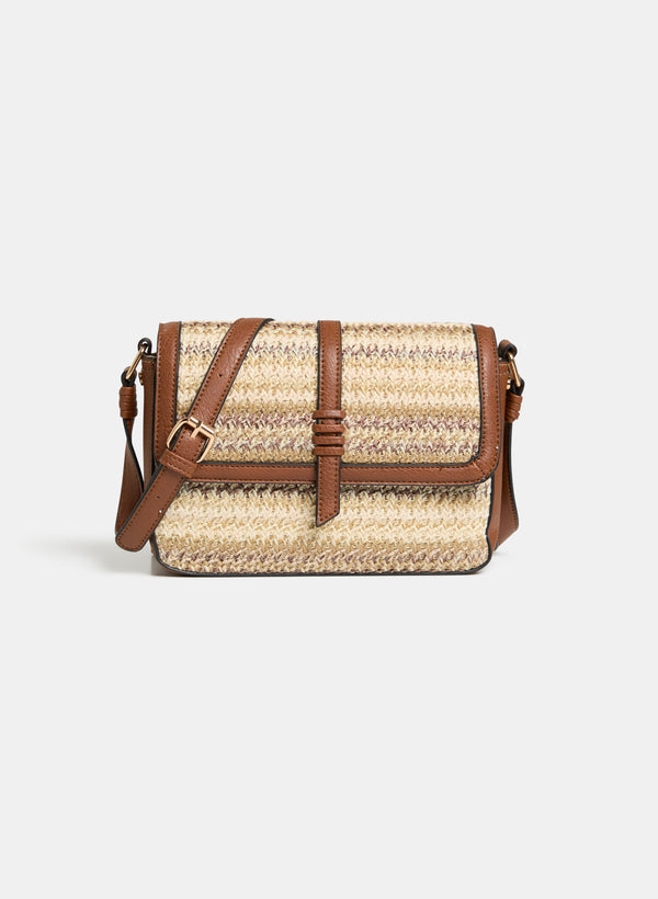laura Straw Crossbody Bag