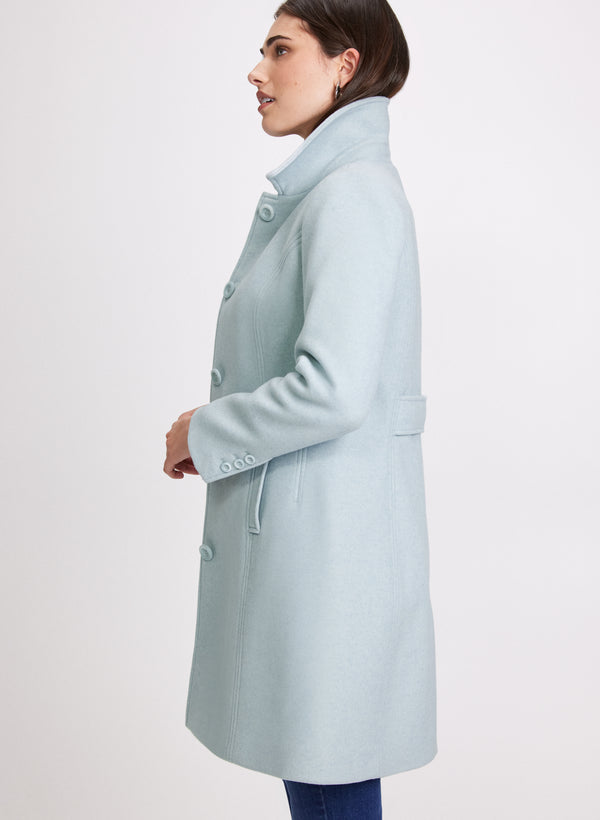 Laura Stretch Wool-Blend Coat
