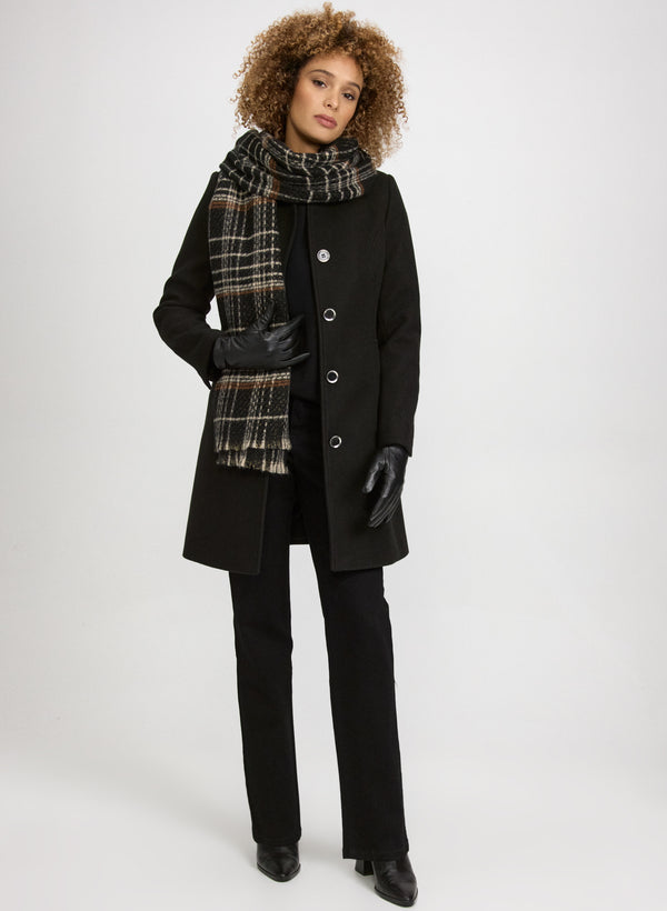 Laura Stretch Wool-Blend Coat