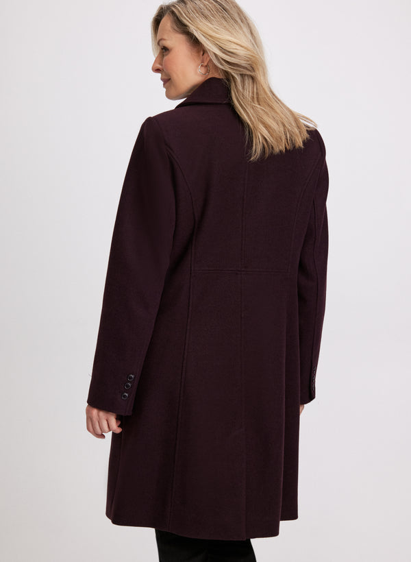 Laura Stretch Wool Blend Coat