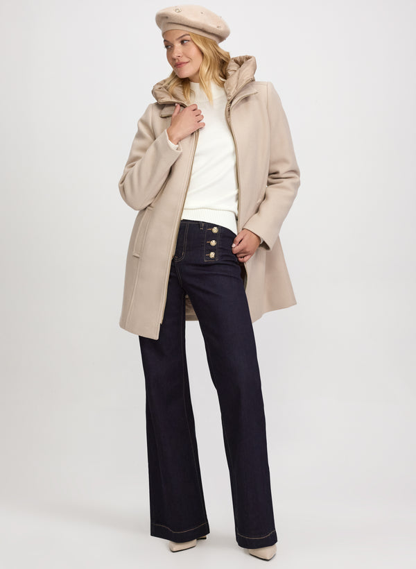 Laura Stretch Wool Blend Coat