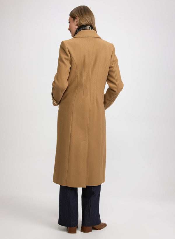 Laura Stretch Wool-Blend Coat
