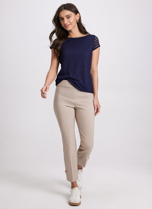 Laura Stripe Mesh Top