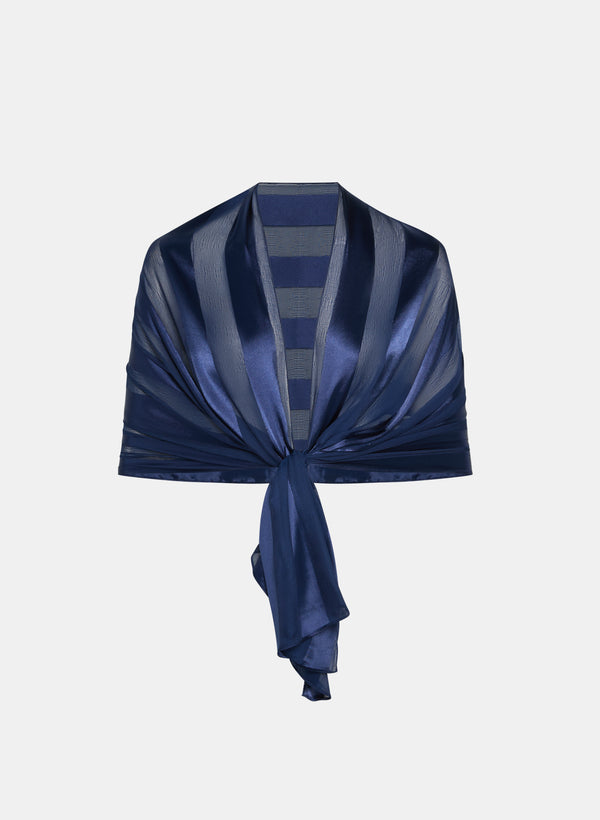 laura Stripe Print Shawl