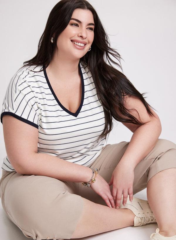 Laura Stripe Print T-Shirt