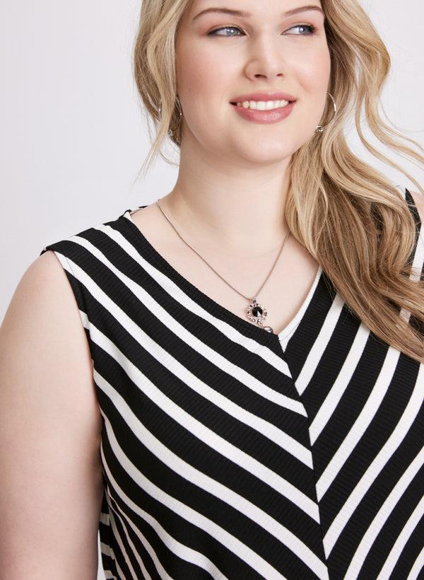 Laura Stripe Print Top