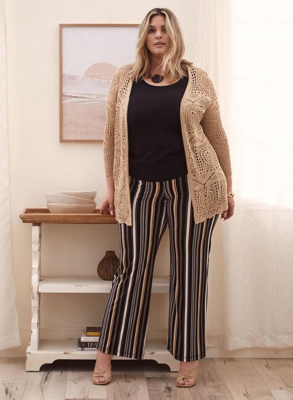 Laura Stripe Print Wide Leg Pants