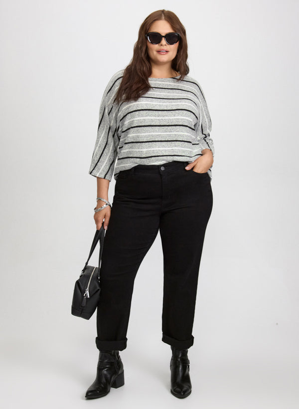 Laura Striped Knit Pullover