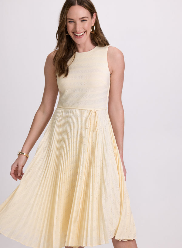 laura Striped Lace Dress