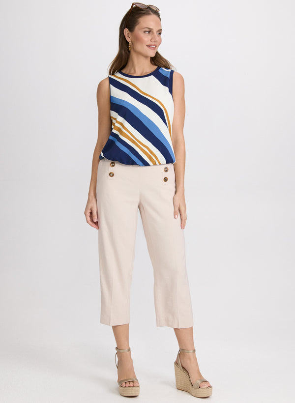 Laura Striped Sleeveless Top