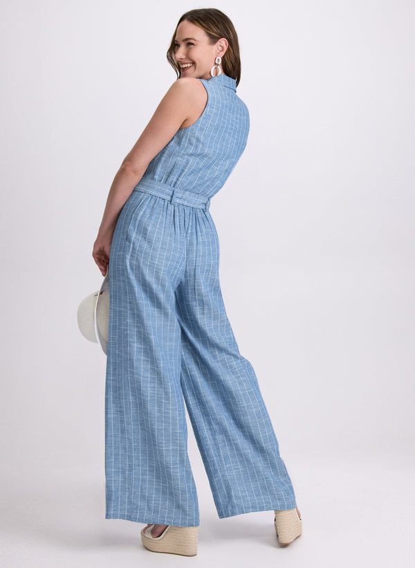 Laura Striped Wide-Leg Jumpsuit