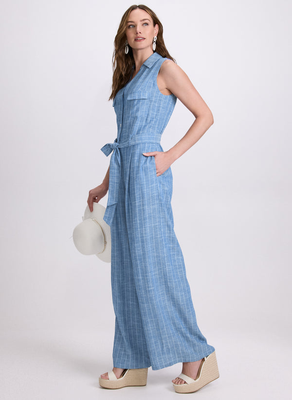 Laura Striped Wide-Leg Jumpsuit