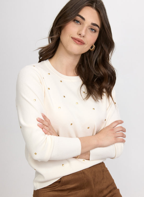 Laura Stud Embellished Pullover