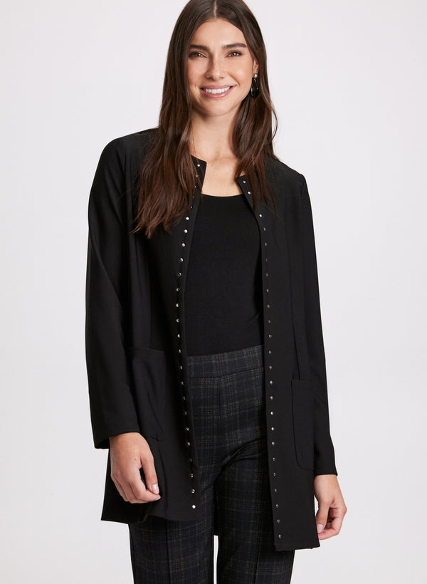 laura Stud Trim Cardigan