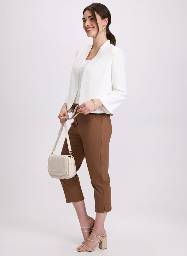 Laura Studded Cotton-Blend Capris