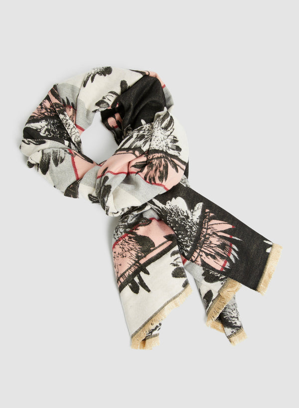 laura Sunflower Print Scarf