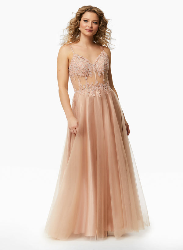 laura Sweetheart Neck Ball Gown