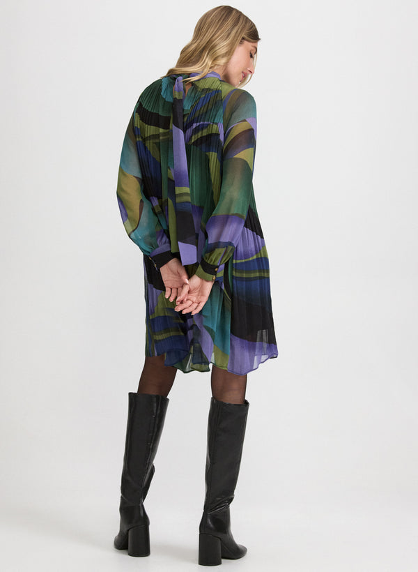 Laura Swirl Chiffon Dress