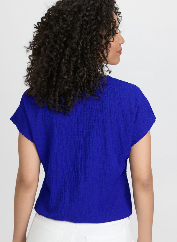 Laura Textured Drop Shoulder Top