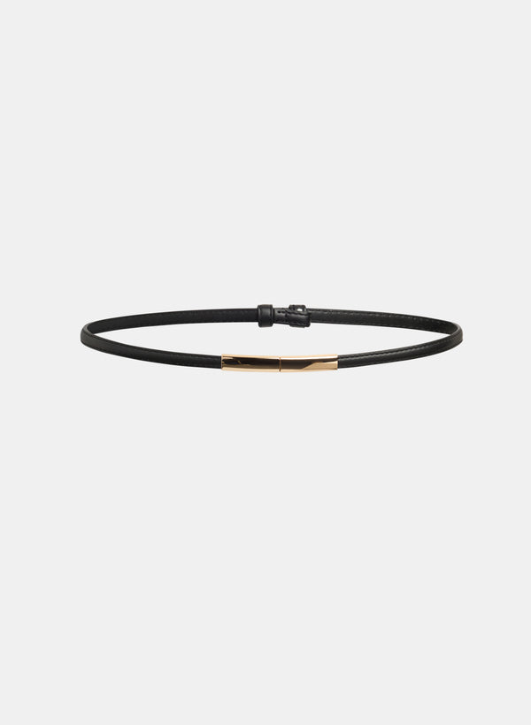laura Thin Vegan Leather Belt
