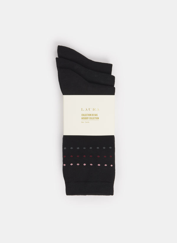 laura Three-Pack Socks