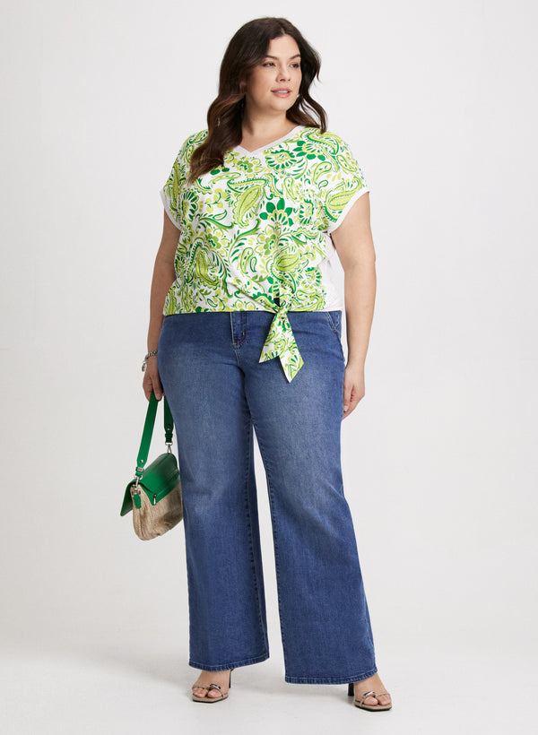 Laura Tie Detail Drop-Shoulder Top