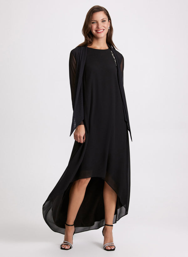 Laura Tie Hem Mesh Cover-Up