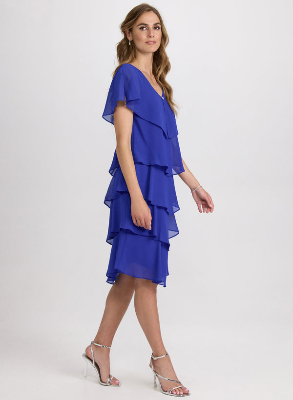 Laura Tiered Chiffon Dress