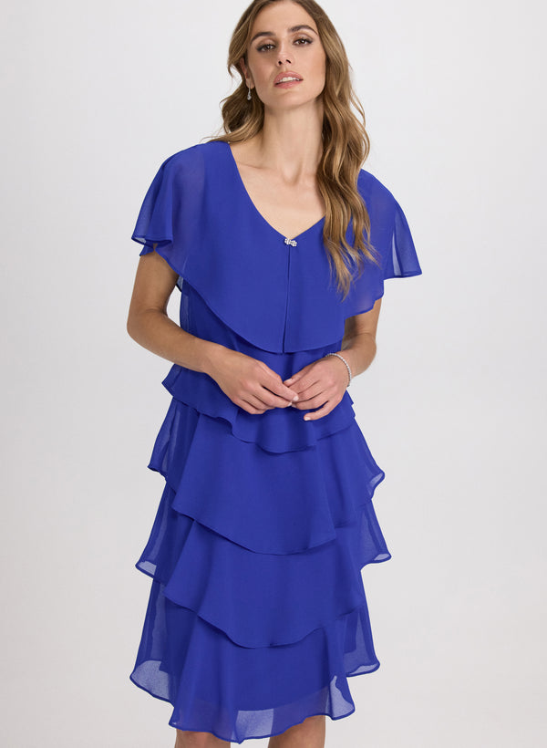 Laura Tiered Chiffon Dress