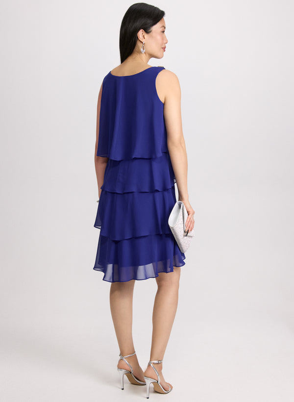 Laura Tiered Chiffon Dress