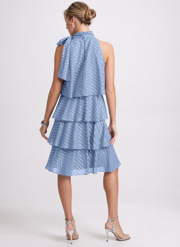 Laura Tiered Dot Print Dress