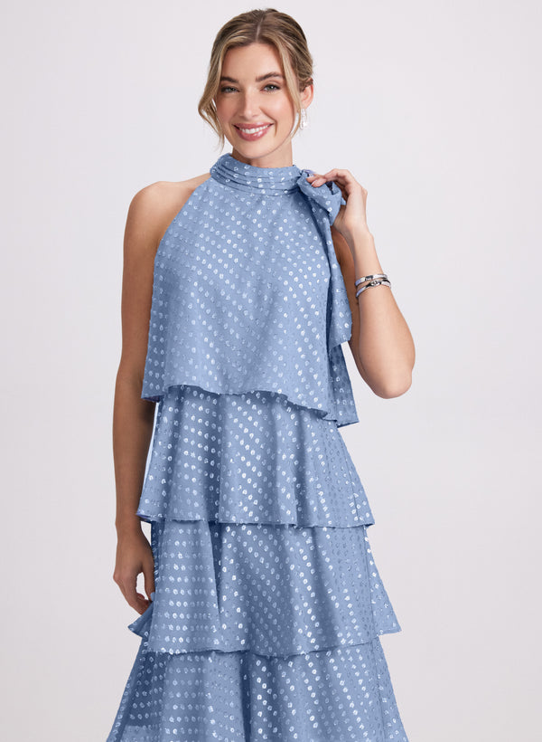 Laura Tiered Dot Print Dress