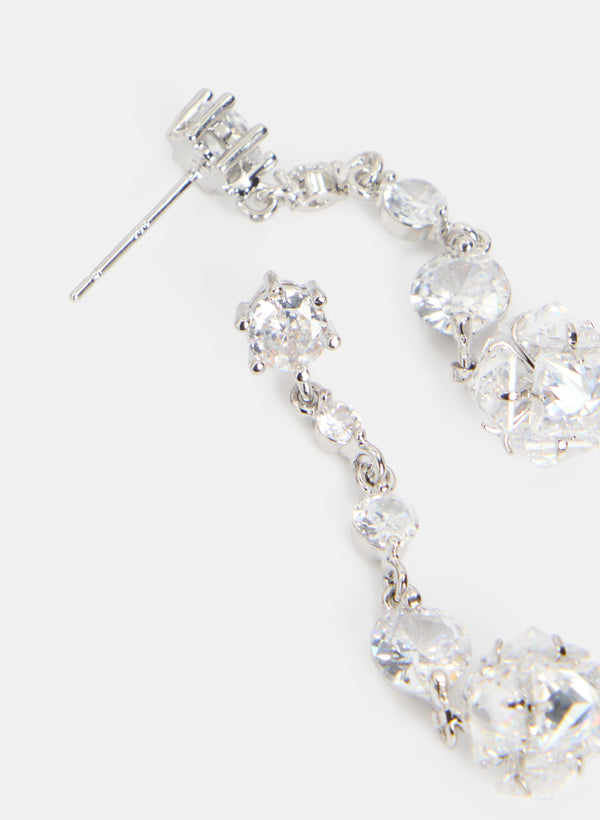 Laura Tiered Stone Earrings