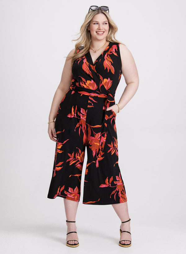 laura Tropical Print Jumpsuit