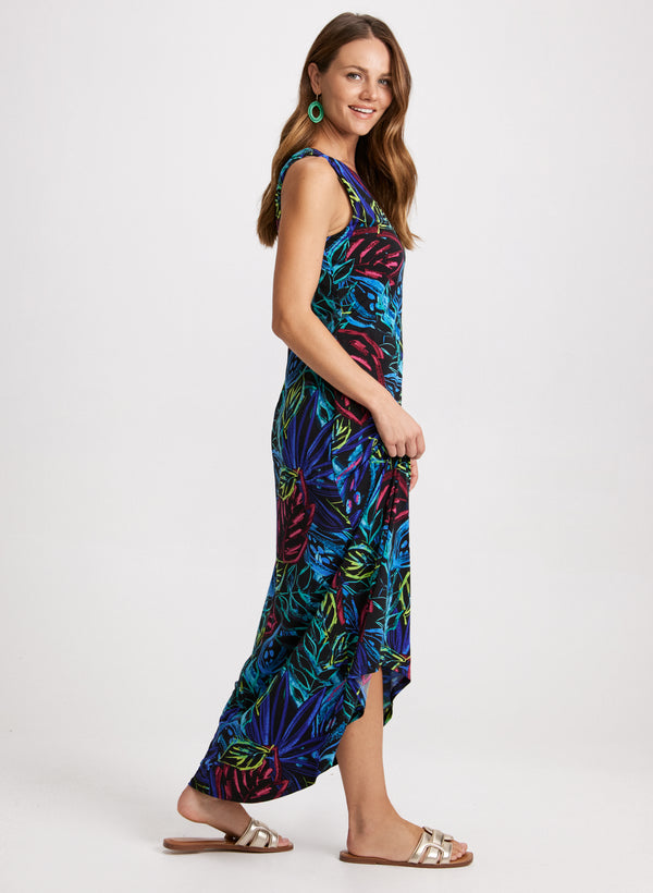 Laura Tropical Print Maxi Dress
