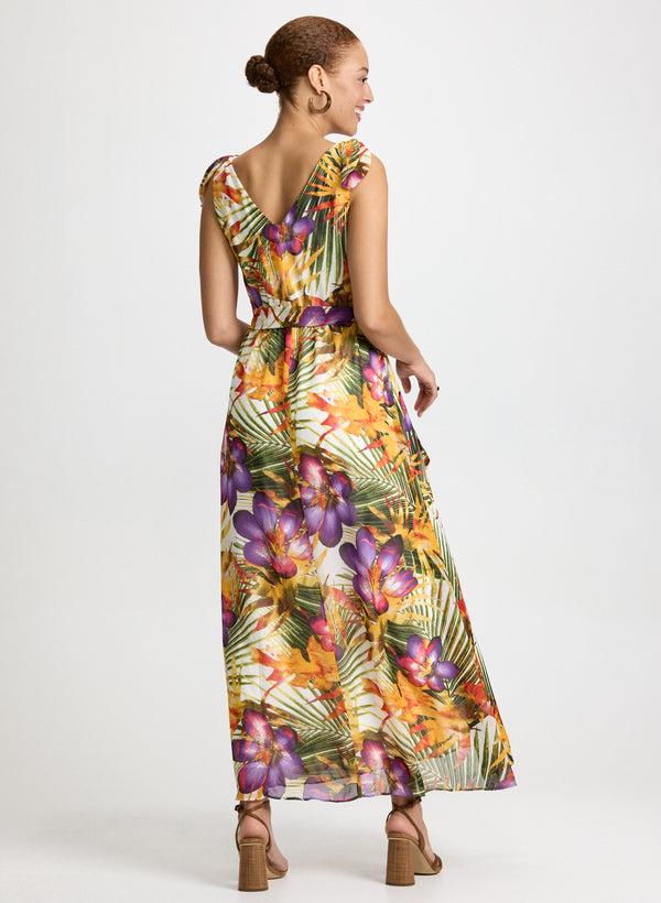 Laura Tropical Print Maxi Dress