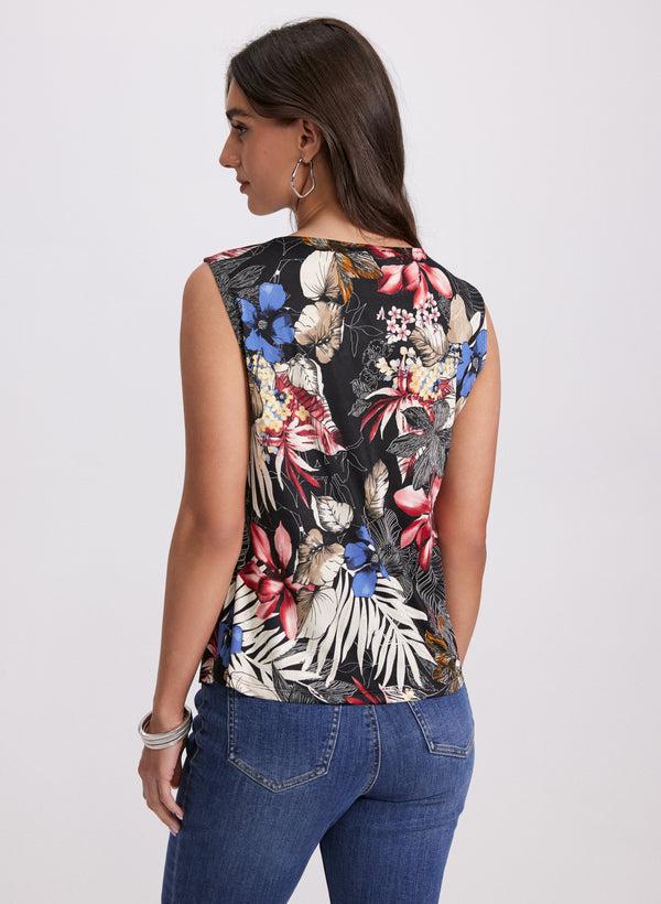 Laura Tropical Print Tank Top